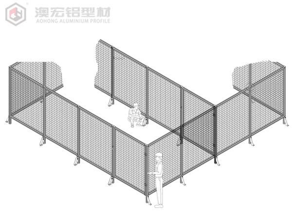 鋁型材安全圍欄 鋁型材安全圍欄